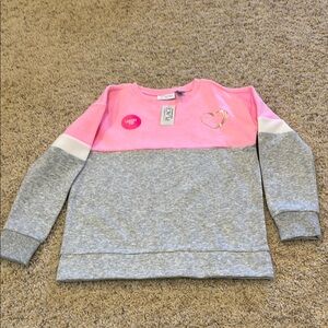 Pink and Gray Kids Sweatshirt